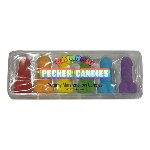 Rainbow Penis Marshmallow Candies - Fun Treat