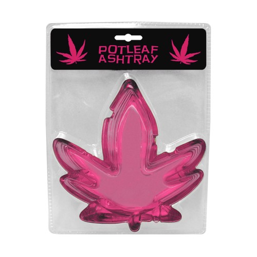 Cenicero Hoja de Marihuana Rosa