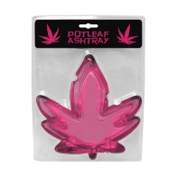 Pot Leaf Ashtray Pink