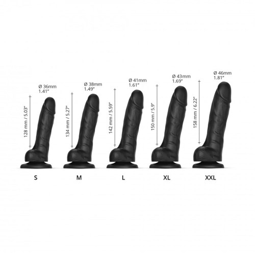 Dildo de Silicona Sliding Skin XL Strap-On-Me