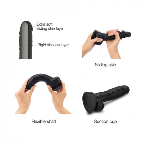 Dildo de Silicona Sliding Skin XL Strap-On-Me