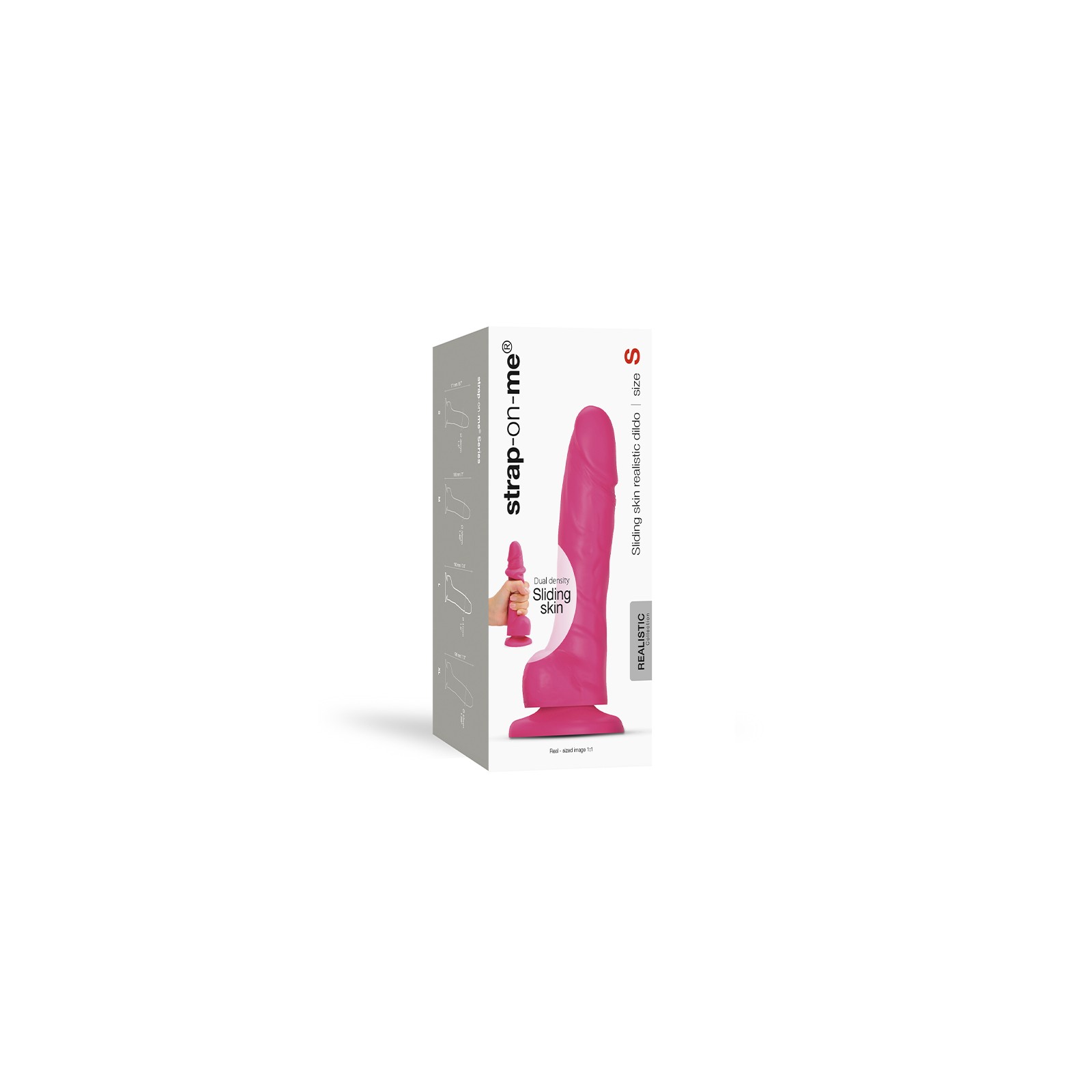 Dildo Realista Strap-On-Me Piel Deslizante Fucsia S