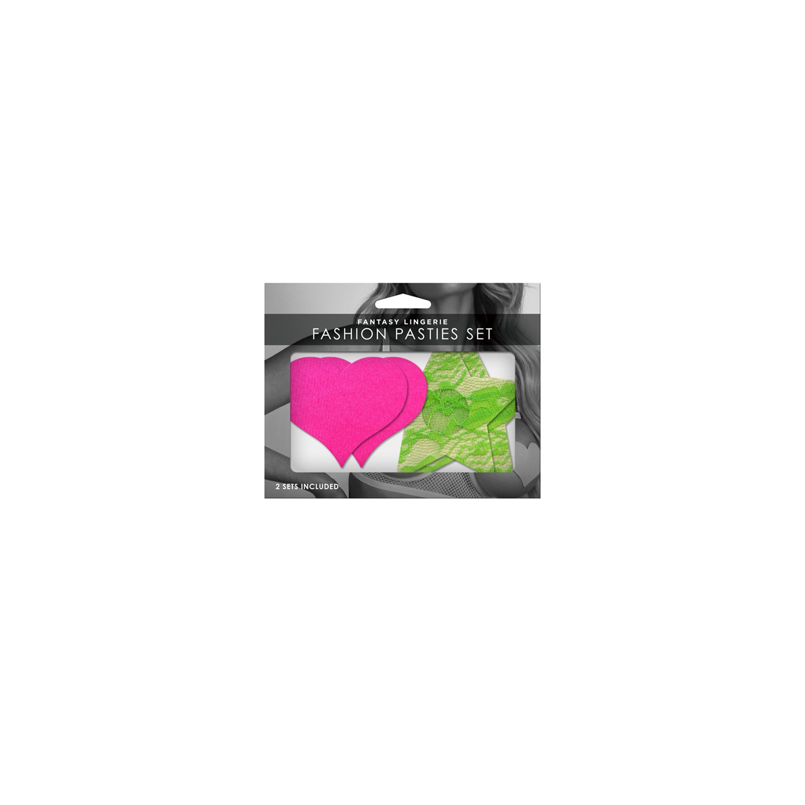 Neon Pasties 2-Pack in Pink and Green