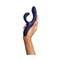 We-Vibe Nova 2 Rechargeable Flexible Silicone Rabbit Vibrator Midnight Blue