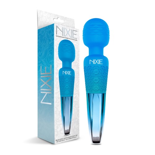 Masajeador Recargable Nixie Azul Ombre Metálico