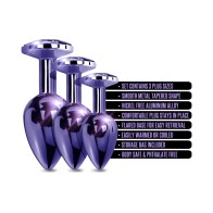 Nixie Metal Butt Plug Trainer Set in Purple