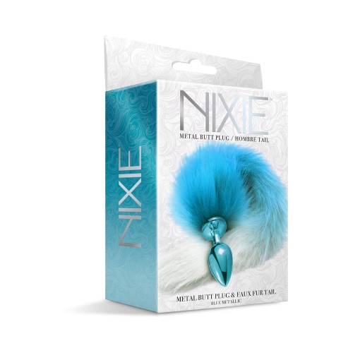 Nixie Metal Butt Plug with Ombre Tail