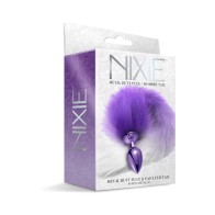 Nixie Metal Butt Plug Ombre Tail Purple - Playful Pleasure