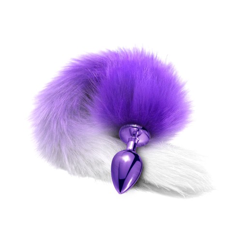 Nixie Metal Butt Plug Ombre Tail Purple - Playful Pleasure