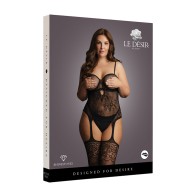 Le Desir Rhinestone Bodystocking Queen Size