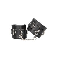 Adjustable Bonded Leather Cuffs by Ouch!