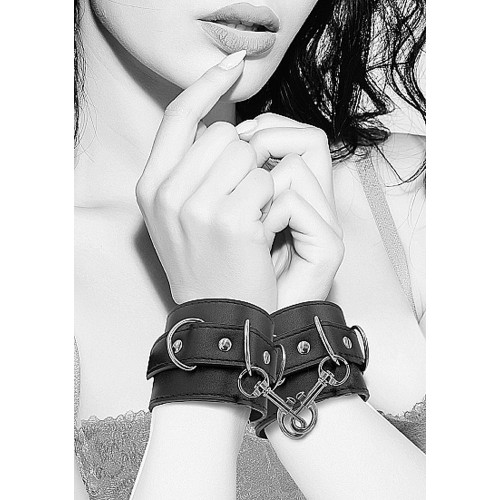 Adjustable Bonded Leather Cuffs by Ouch!