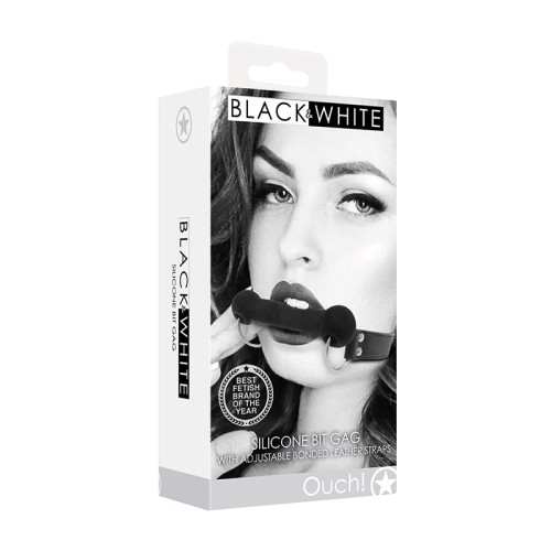 Gag de Silicona Black & White Ouch!