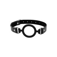 Ouch! Silicone Ring Gag with Adjustable Leather Straps