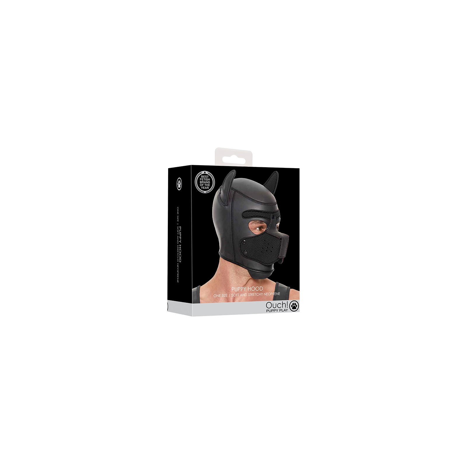 Ouch! Puppy Play Neoprene Hood for Role Play