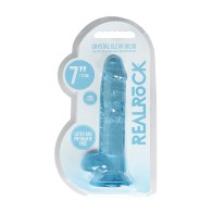 Dildo Realista Crystal Clear de 7 Pulgadas RealRock para Placer Realista