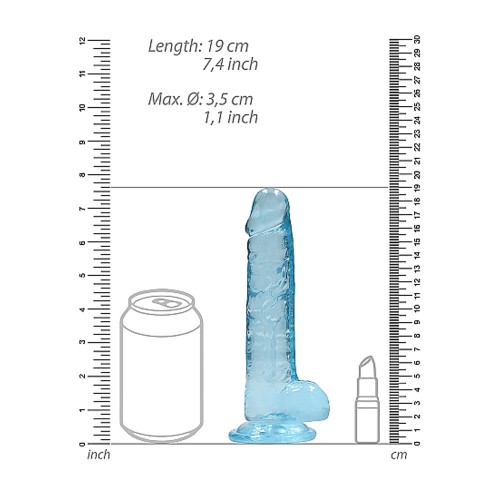 Dildo Realista Crystal Clear de 7 Pulgadas RealRock para Placer Realista