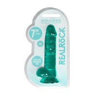 Dildo RealRock Crystal Clear de 7 in.