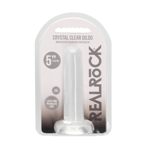 Dildo RealRock Transparente con Ventosa