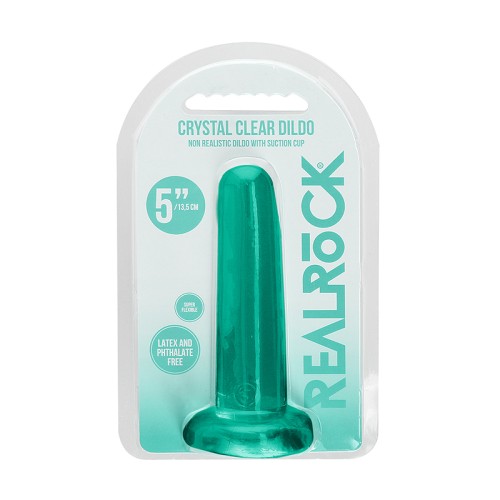 Dildo RealRock Transparente 5 in Turquesa