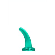 Dildo Curvado Transparente de 5 in RealRock