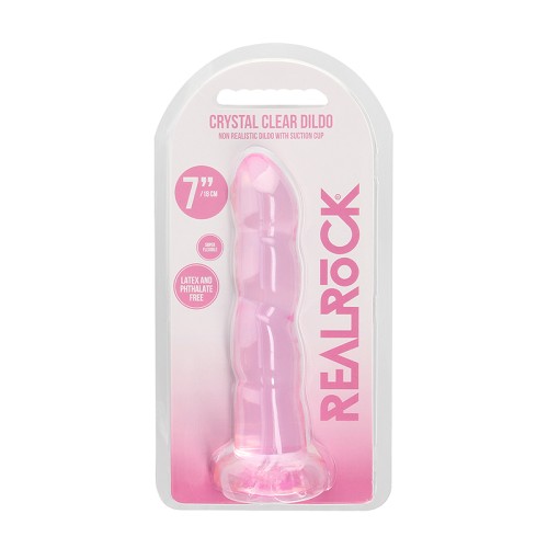 Dildo Torcido Crystal Clear RealRock