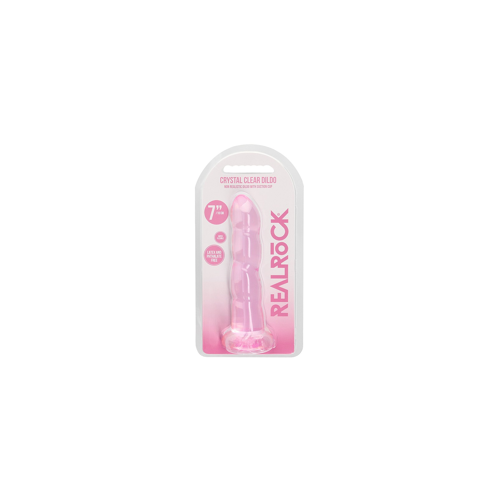 Dildo Torcido Crystal Clear RealRock