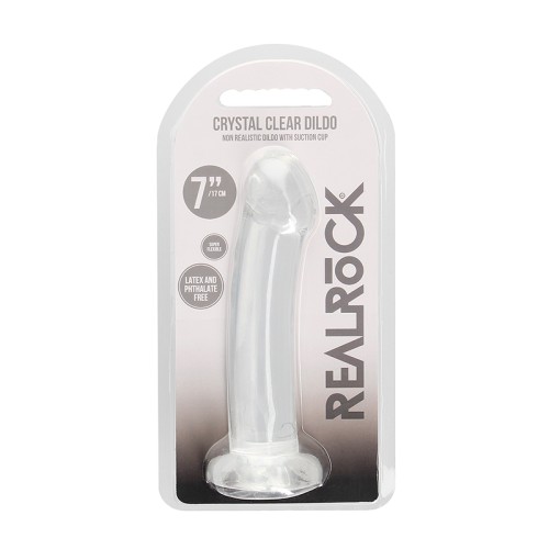 Dildo Transparente con Base de Succión RealRock