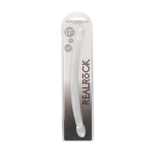 RealRock Crystal Clear Double Dildo 17 in.