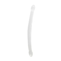 RealRock Crystal Clear Double Dildo 17 in.