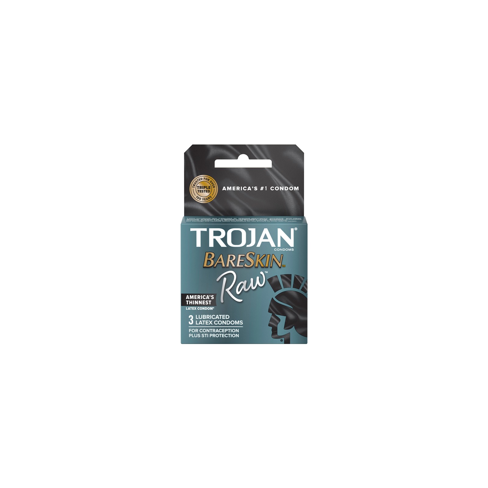 Trojan Bareskin Raw Paquete de 3