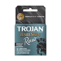 Trojan Bareskin Raw Paquete de 3