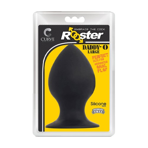 Rooster Daddy-O Large Silicone Anal Plug with Suction Cup