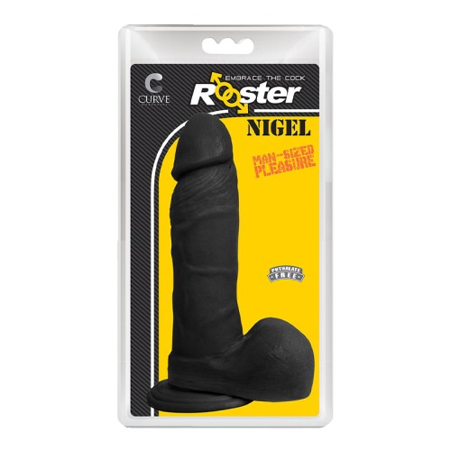 Dildo Curve Toys Rooster Nigel con Ventosa Medianoche