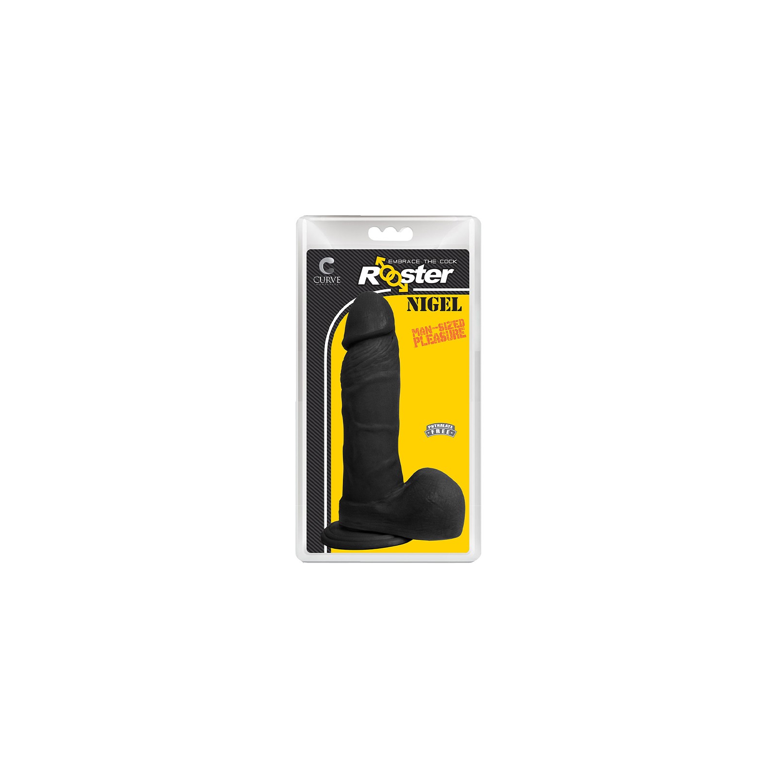 Curve Toys Rooster Nigel Dildo with Suction Cup Midnight