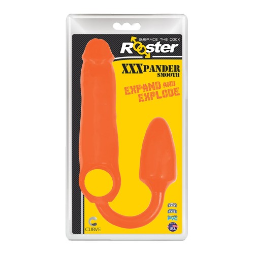 Rooster XXXPANDER Smooth Penis Extender with Cockring and Anal Plug