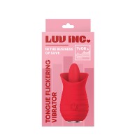 Vibrador Luv Inc Tv08 con Lengua Parpadeante Rojo