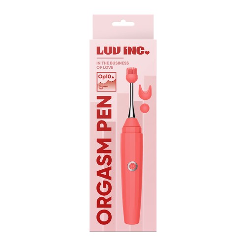 Luv Inc Op10 Orgasm Pen Rechargeable Pinpoint Vibrator Coral