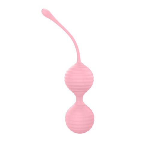 Set de Bolas Kegel Ribeteadas Luv Inc Kg88 2 Piezas Rosa Claro