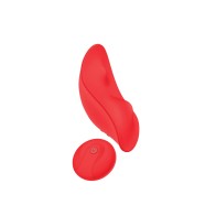 Vibrador Panty Luv Inc PV72 Control Remoto Recargable Rojo - Placer Discreto