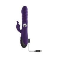 Evolved Rascally Rabbit Rechargeable Vibrator Purple