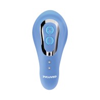 Evolved Tap & Thrust Rechargeable Stimulator Blue