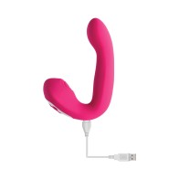 Evolved Buck Wild Rechargeable Silicone Dual Stimulator Pink