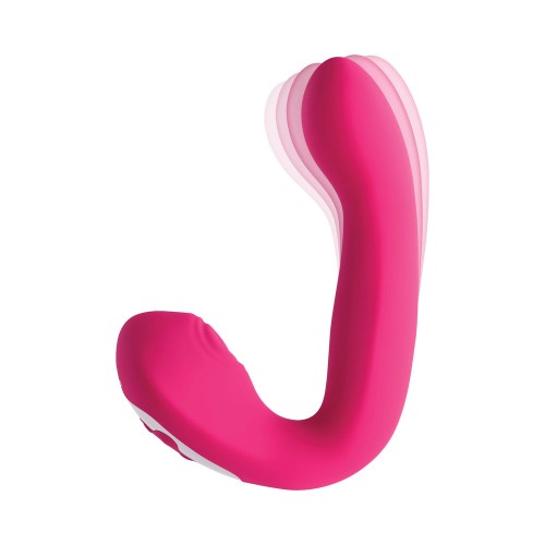 Evolved Buck Wild Rechargeable Silicone Dual Stimulator Pink