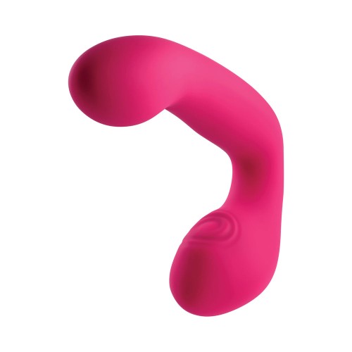 Evolved Buck Wild Rechargeable Silicone Dual Stimulator Pink