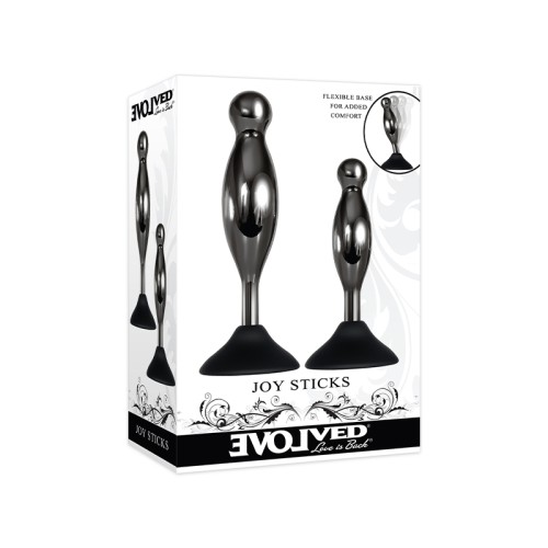 Evolved Joy Sticks Metal Anal Plug Set