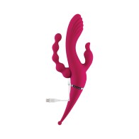 Gender X Four By Four Rechargeable Vibrator Burgundy