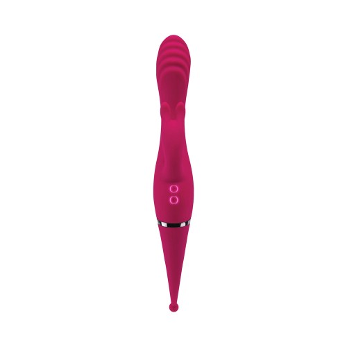 Vibrador Recargable Gender X Four By Four Burdeos