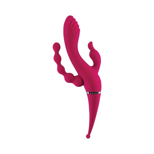 Gender X Four By Four Rechargeable Vibrator Burgundy