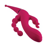 Gender X Four By Four Rechargeable Vibrator Burgundy